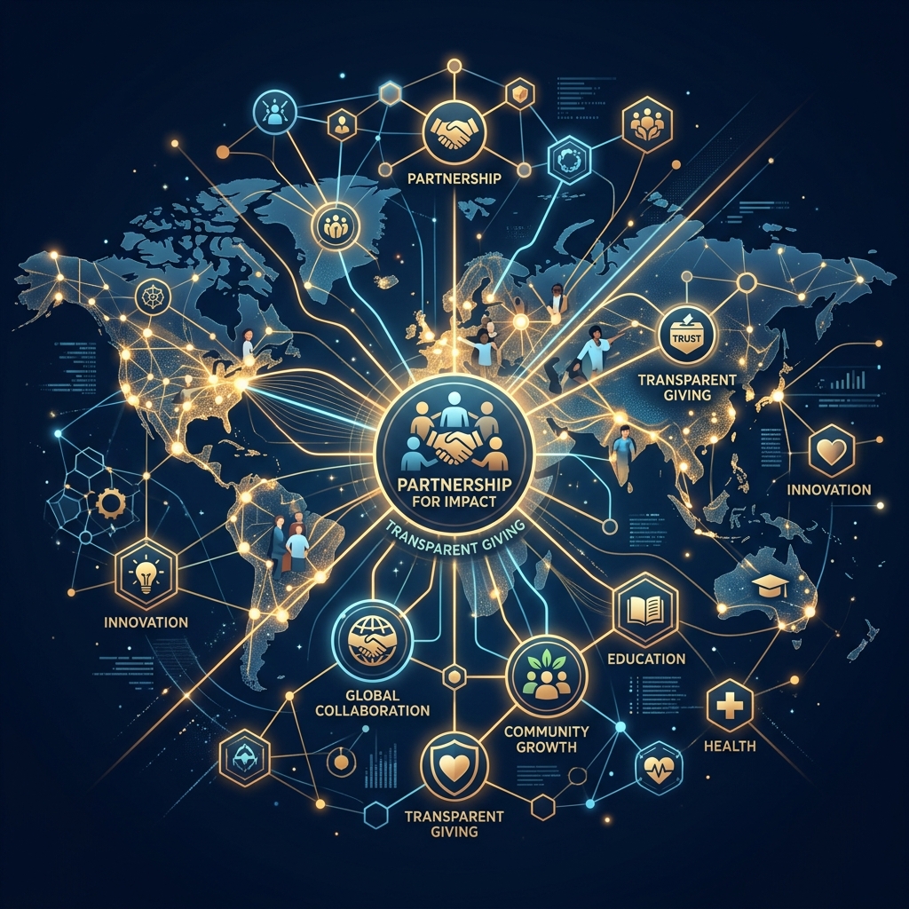 Collaborative networks of social impact